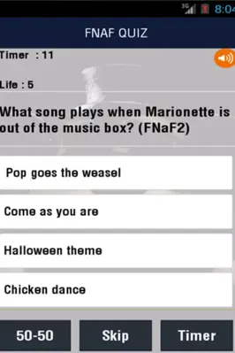 FNAF Quiz android App screenshot 0